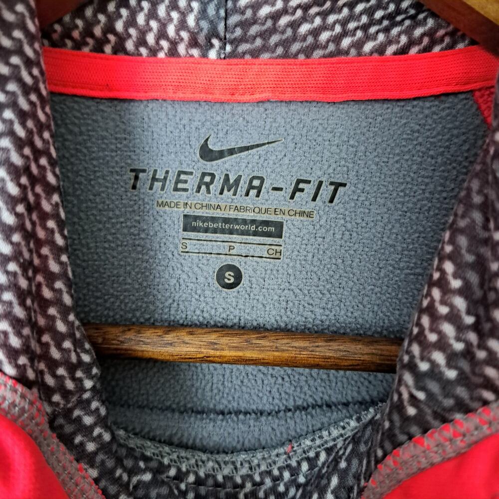 Nike Therma FIt Gray and Pink Women's Small Activeware Athletic Hoodie - Picture 4 of 8